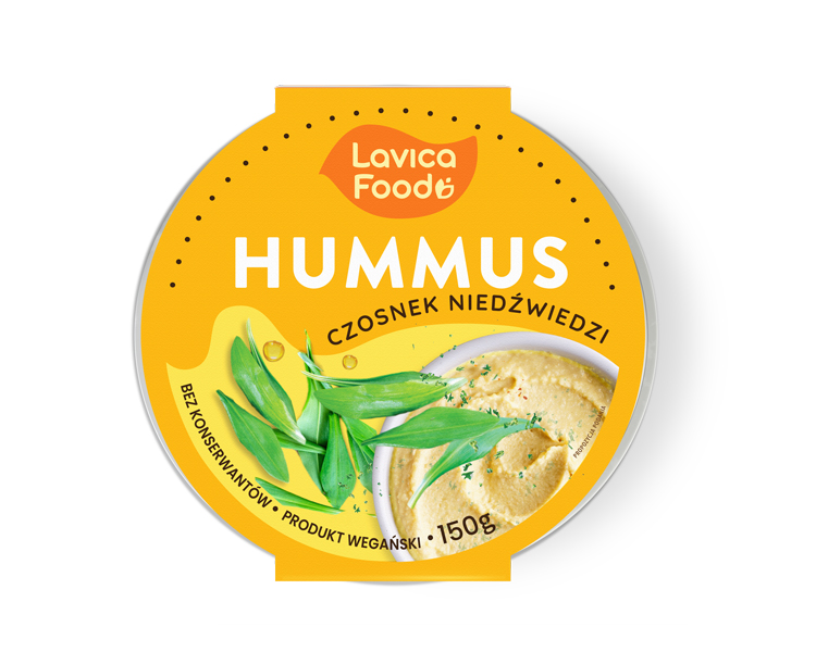 Hummus czosnek-niedźwiedzi