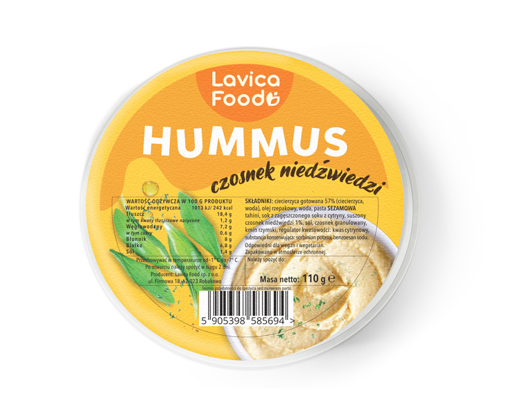 Hummus Czosnek Niedźwiedzi