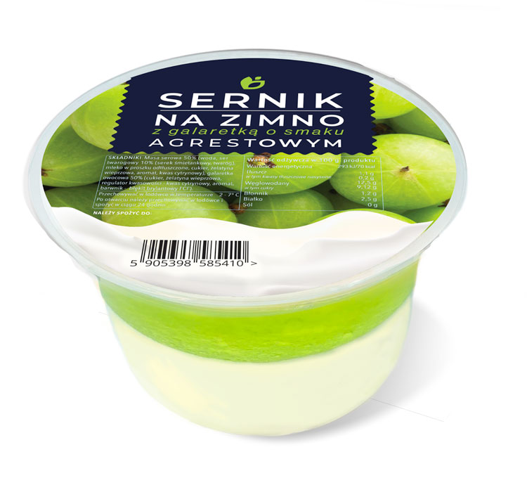 Sernik na Zimno Agrest