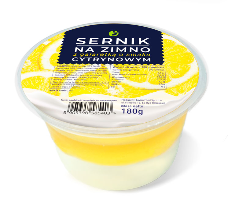 Sernik na Zimno Cytryna