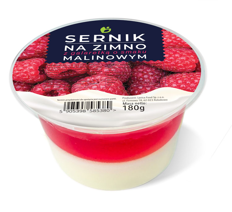 Sernik na Zimno Malina