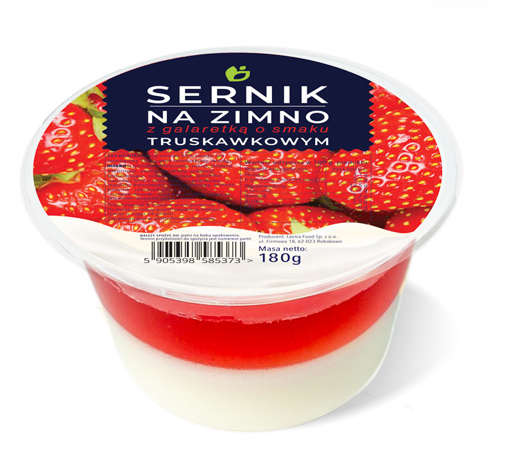 Sernik na Zimno Truskawka