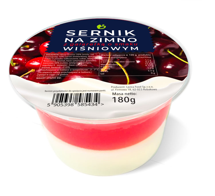 Sernik na Zimno Wiśnia